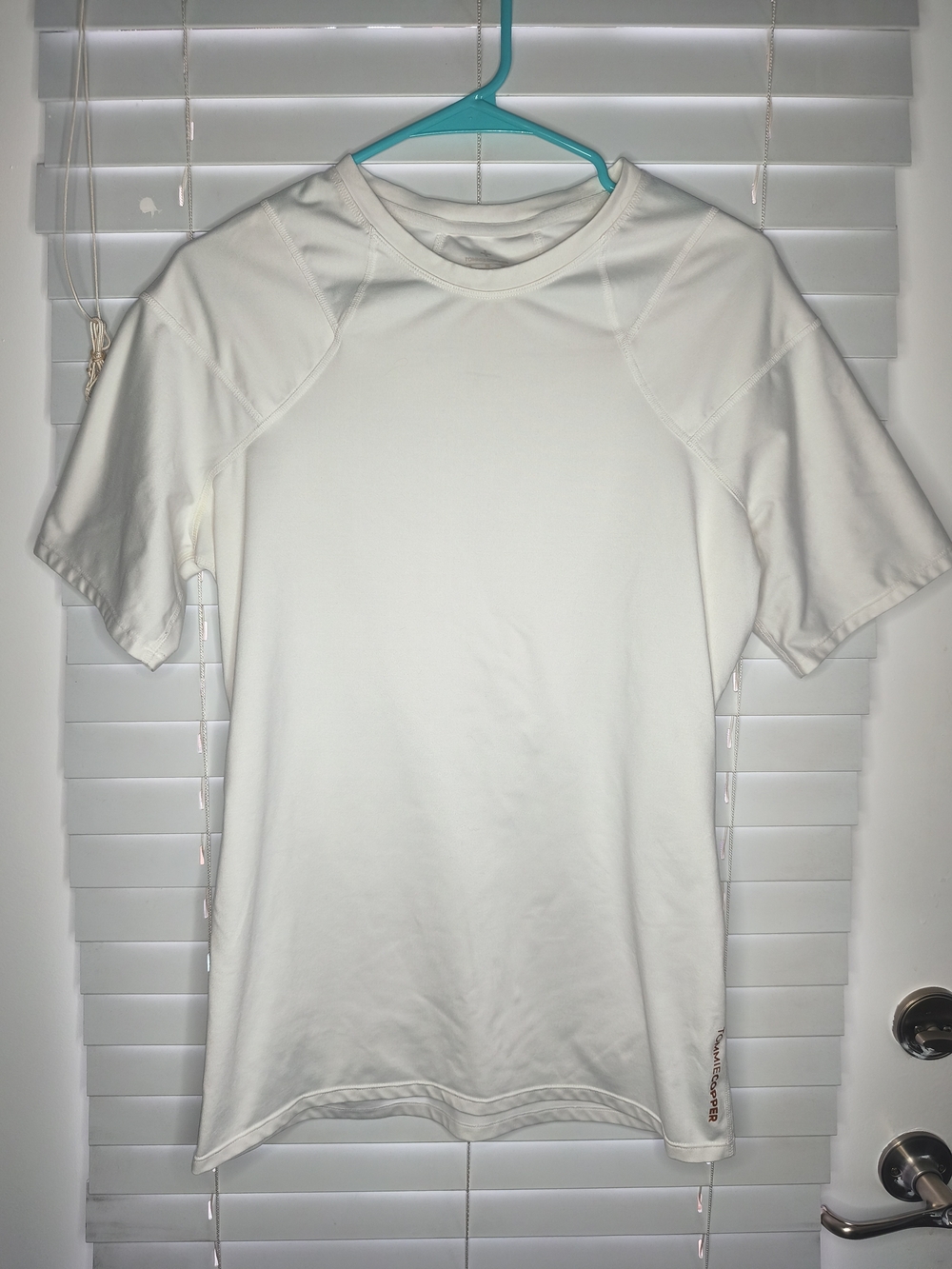 Tommie Copper Shoulder Support Compression Shirt Men White Short Sleeve Size XL